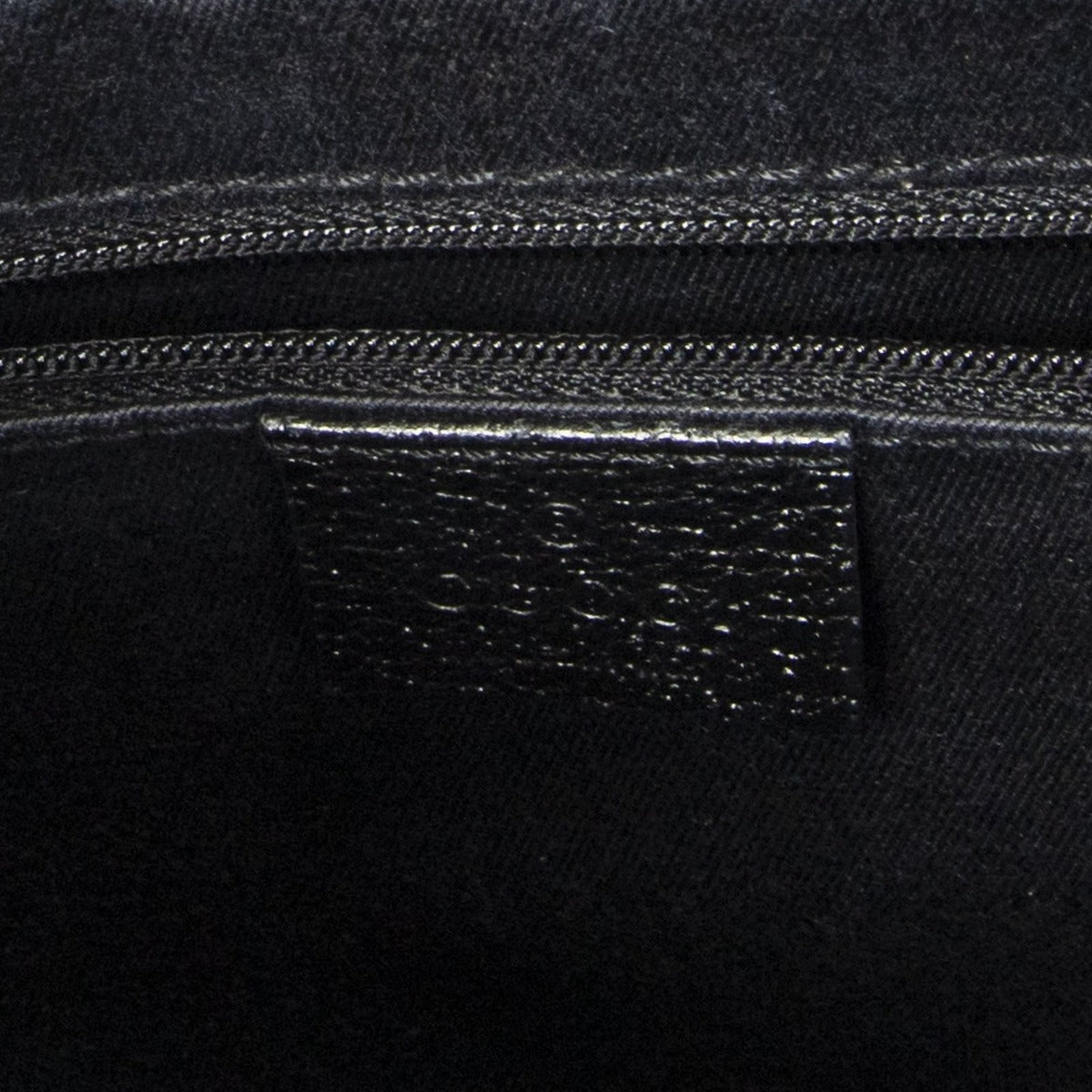 Gucci Small Shoulder Tote Black GG Canvas — view 10