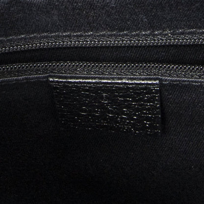 Gucci Small Shoulder Tote Black GG Canvas — view 10