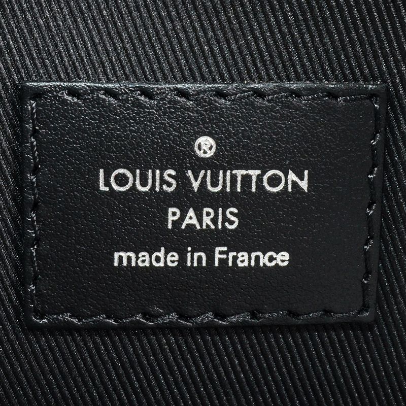 Louis Vuitton City Keepall Shoulder Bag M45936 Black RFID Monogram Eclipse Men's