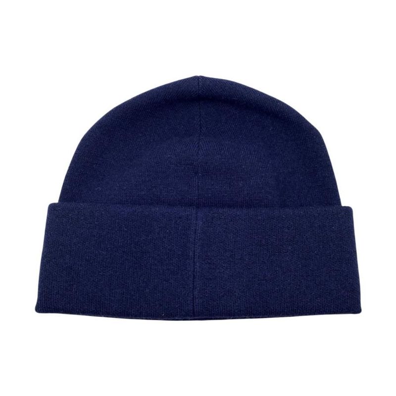 Fendi Knit Cap Knit Cap Fxq334 Arhd S M Lame Logo Navy Fendi
