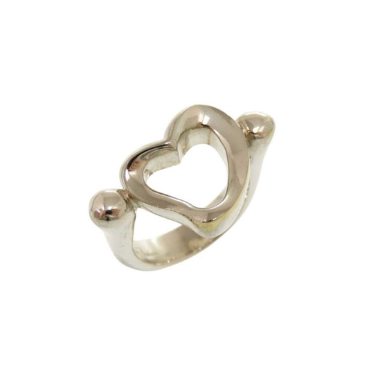 Tiffany & Co Open Heart Silver 925 Size 8 Ring 015