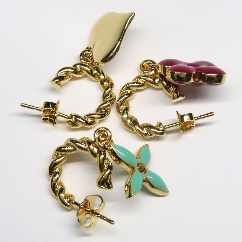 Louis Vuitton Earrings Boucle Dreille Sweet Monogram M65472 3 Pieces