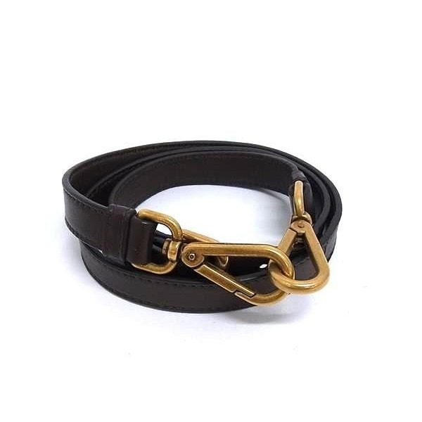 Prada Leather Bag Shoulder Strap Brown