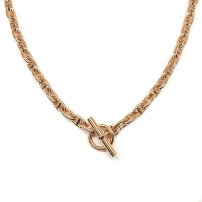 Hermes Necklace Chaine D'ancre T PM 62 Frames 18K Pink Gold 750
