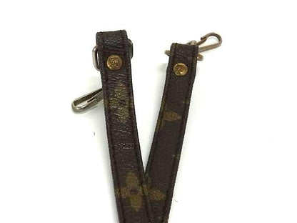 Louis Vuitton Monogram Bag Shoulder Strap Crossbody Women Brown Fr6177