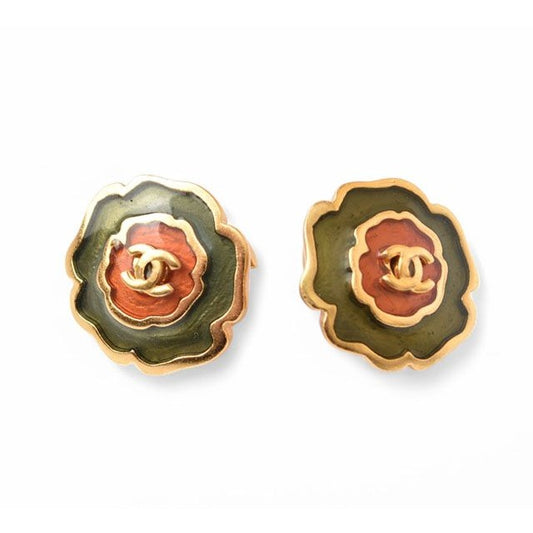 Chanel Vintage Flower Motif CC Mark Antique