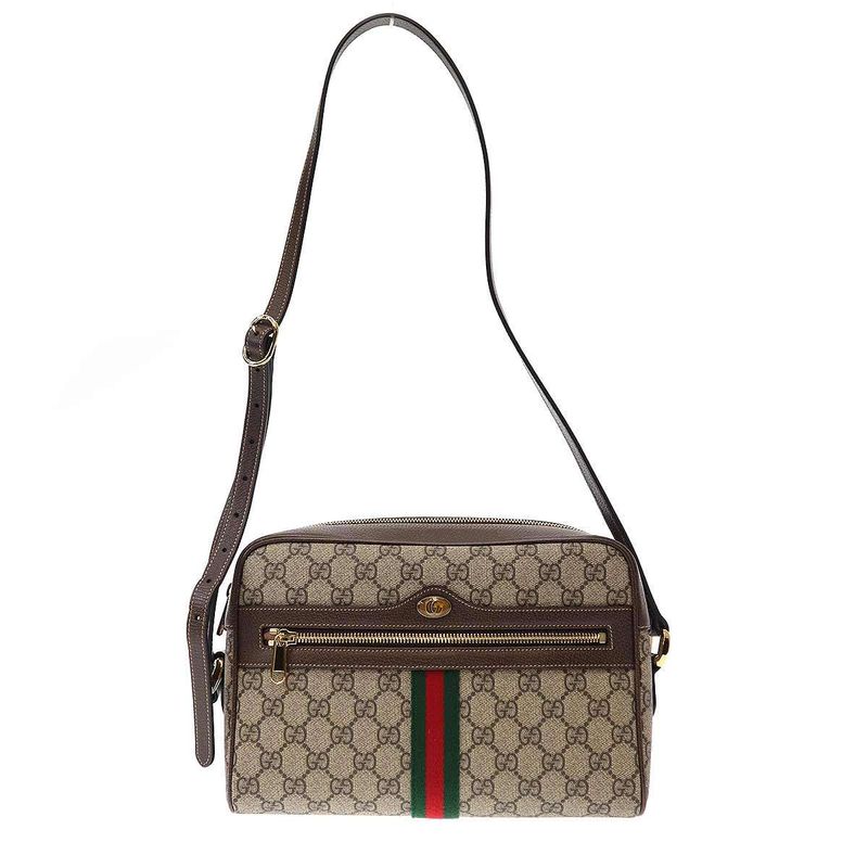 Gucci Ophidia GG Supreme Small Shoulder Bag Beige