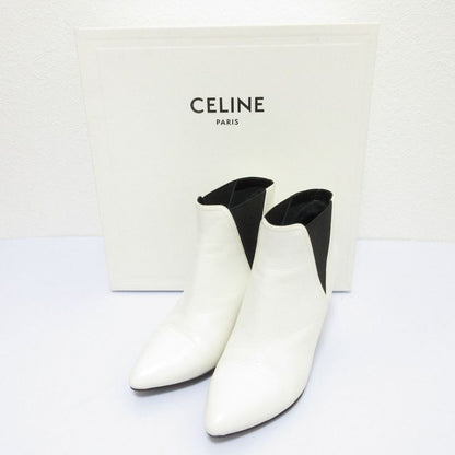 Celine Side Gore Short Bootie Boots Size 36.5