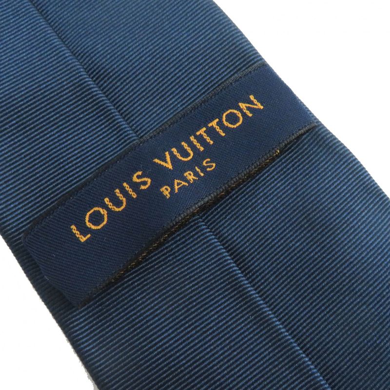Louis Vuitton 2022 Mp3422 Cravat LV Spider Silk Tie Navy Men's