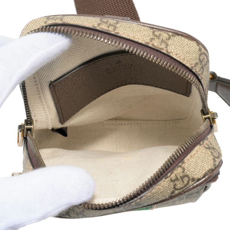 Gucci Waist Bag/body Bag Ophidia Brown