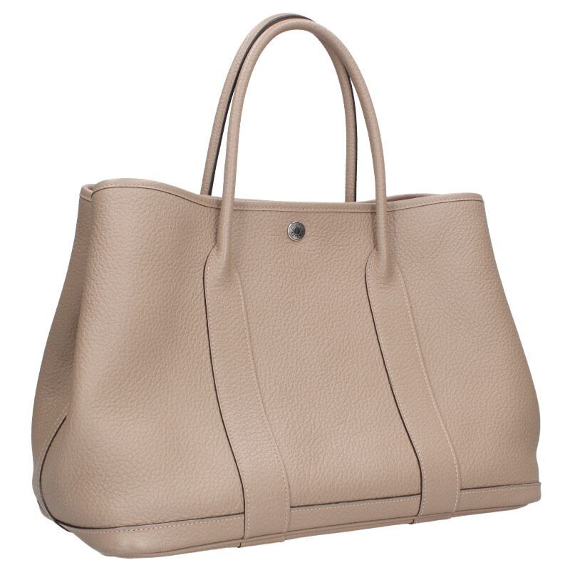 Hermes Garden Party PM X Engraved Leather Handbag Men 36