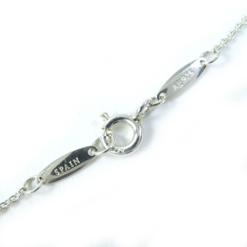 Tiffany & Co Color By The Yard Elsa Peretti Ag925 1P Aquamarine Necklace