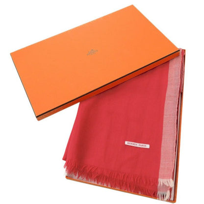 Hermes Cashmere Red Stole Red 0454 Hermes