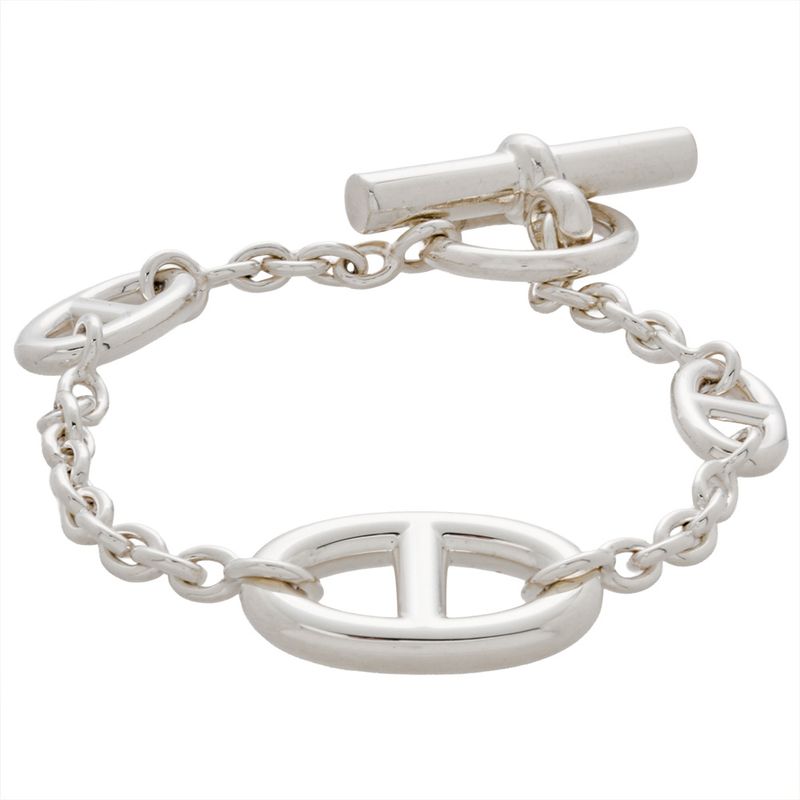 Hermes Chaine D'ancre Farandole ST Bracelet Sv925 254g 155cm (610in)