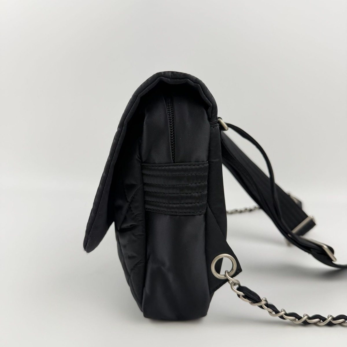 Chanel CC Logo Sports Line Backpack Black Nylon Vintage — view 4