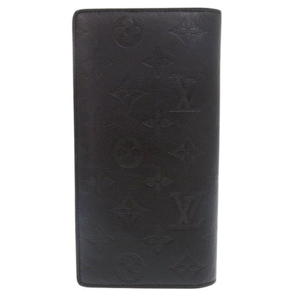 Louis Vuitton Portefeuille Brazza Monogram Shadow M62900 IC Chip Noir Black