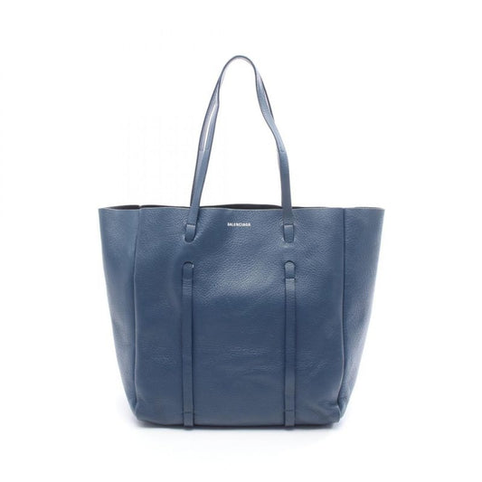 Balenciaga Tote Bag Everyday S Navy Leather
