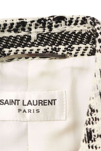 Saint Laurent Paris 21SS 644461 Y1c66 Tweed Design Jacket Men's 42