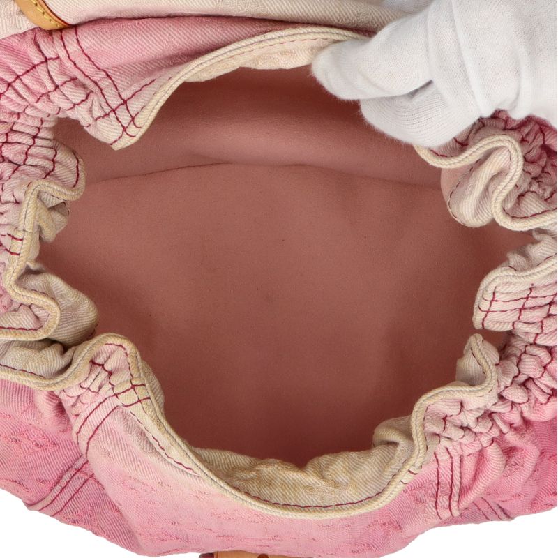 Louis Vuitton Sunshine M93183 Monogram Denim Ladies Handbag Rose Excellent