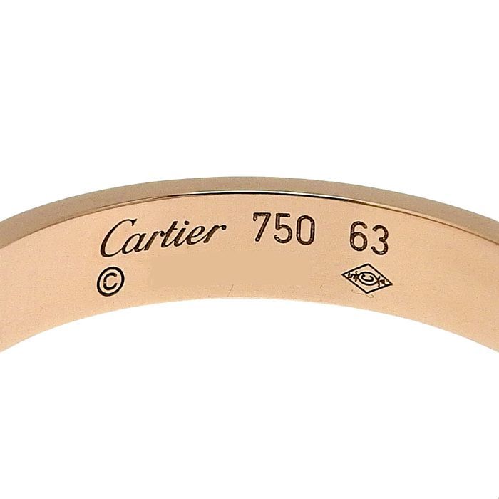 Cartier Mini Love Ring 18K Pink Gold 750 Pink Gold #63 Equivalent To Size 13