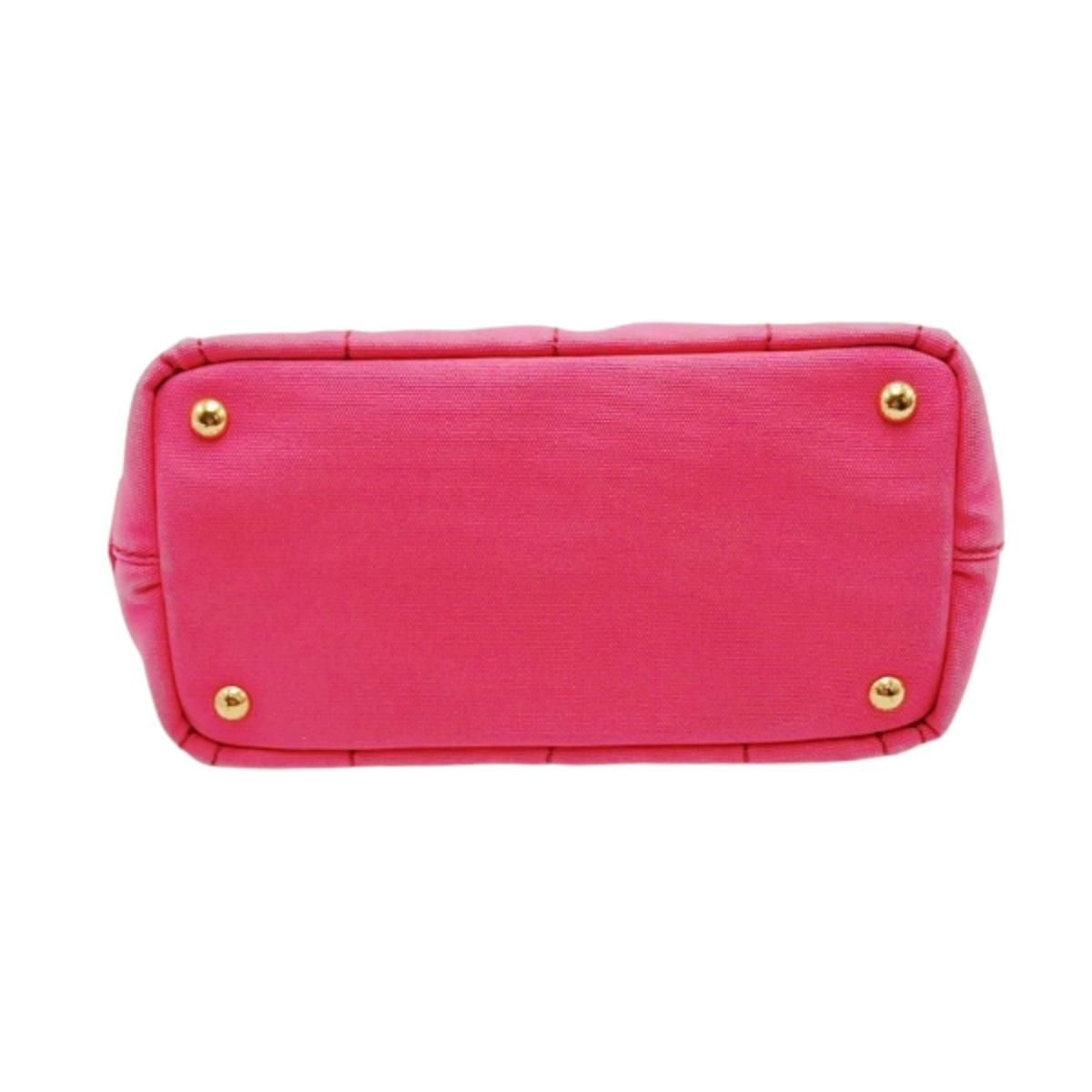 Prada 1 Bg439 Canapa Handbag Mini Tote Bag Pink