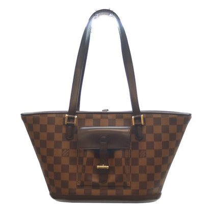 Louis Vuitton 08 N51121 Damier Manosque PM Tote Bag Brown Ladies