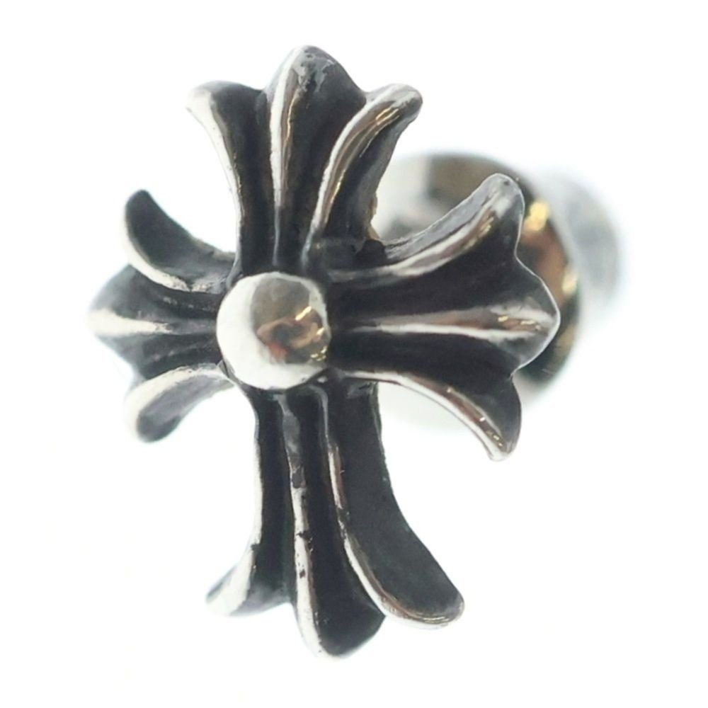 Chrome Hearts No2 CH Crs CH Cross Studs Earrings Silver