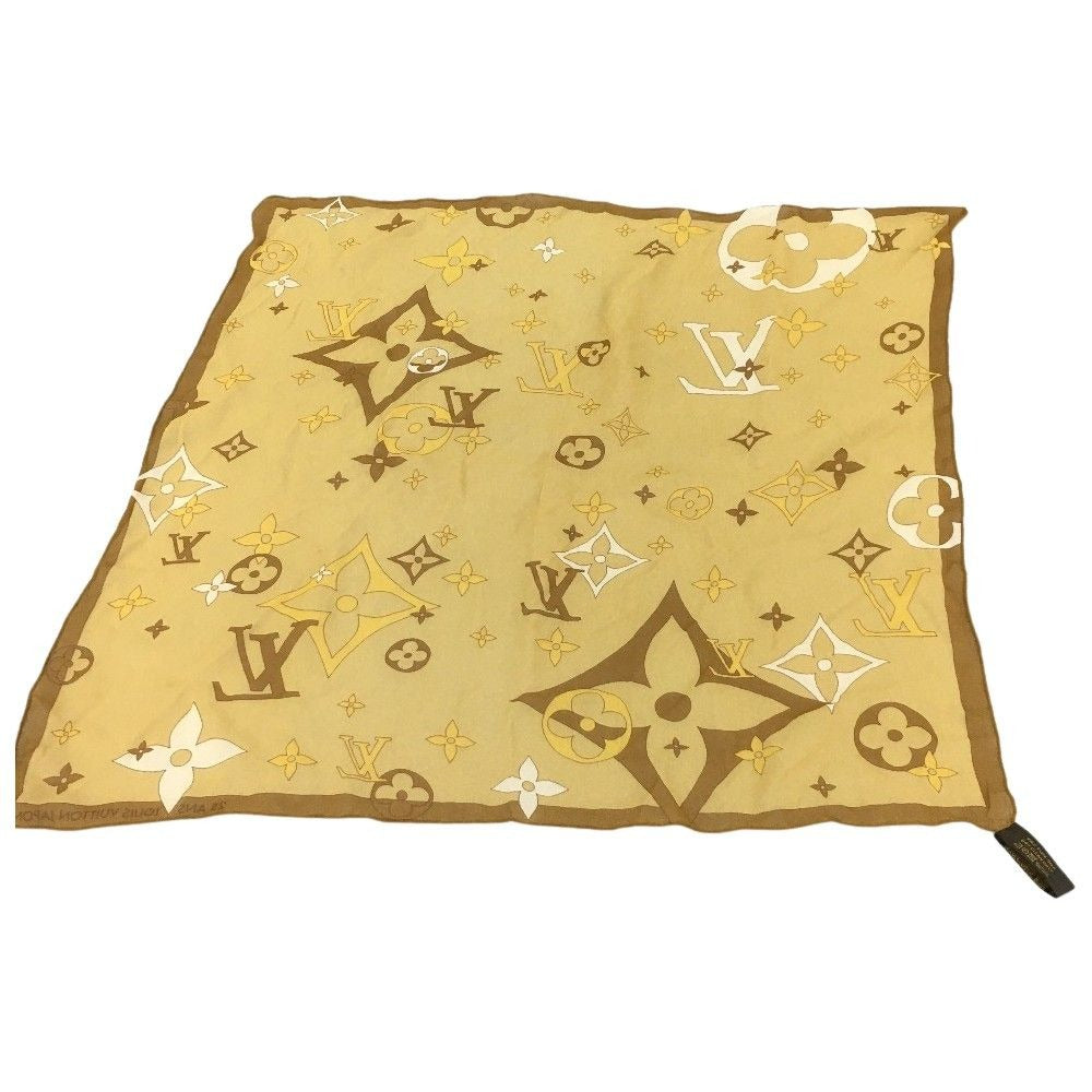 Louis Vuitton Scarf Monogram Pattern Beige