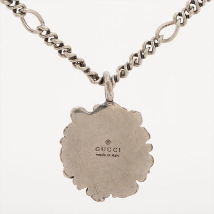Gucci Michele Period Lion Head Necklace SP 410673 Silver Made In Italy