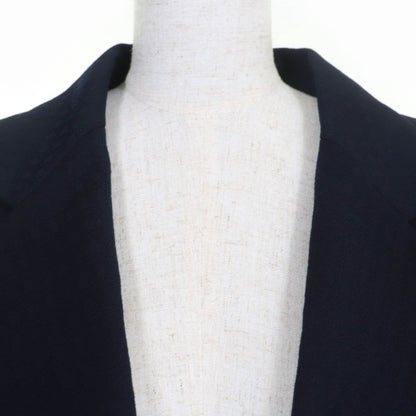 Christian DIOR Vintage 100% Wool Jacquard Jacket/tight Skirt Setup Dark Navy 13