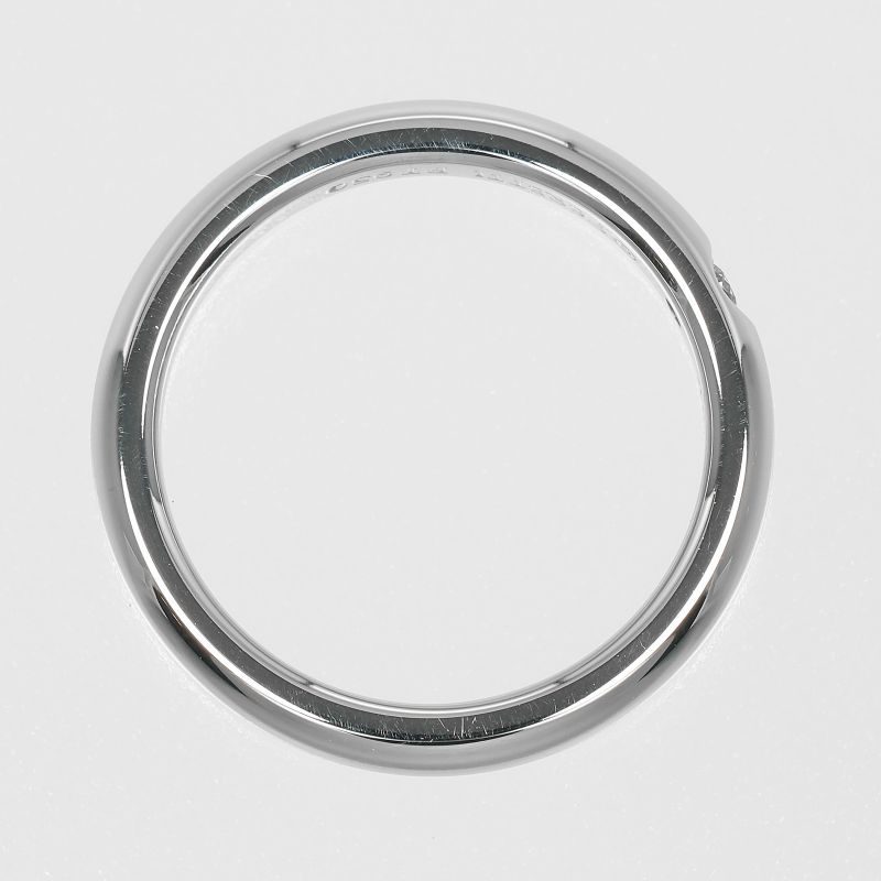 Tiffany & Co Stacking Band Pt950platinum X Diamonds #6.5 Ladies 5g Ring