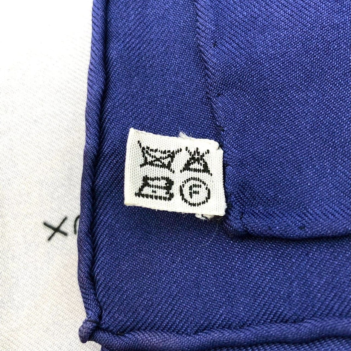 Hermes Carre 90 Springs Spring Scarf Silk Navy Vintage — view 8