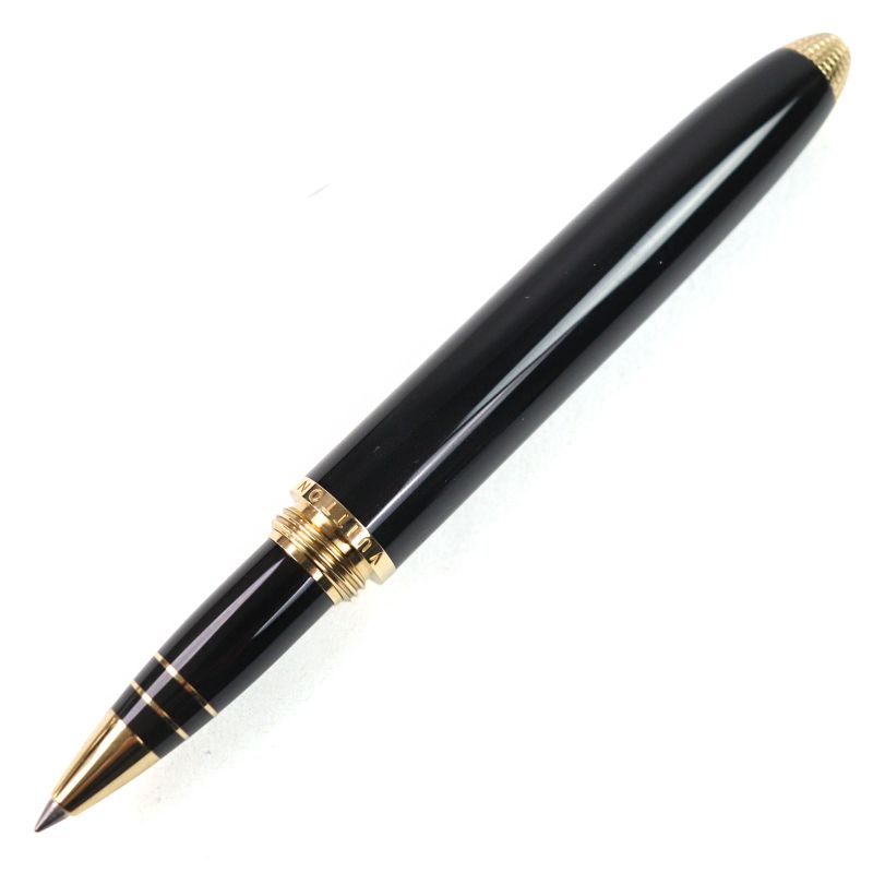 Louis Vuitton Dock Lacquer Capped Ballpoint Pen Black Gold Made In France Men's