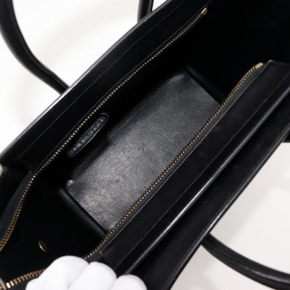 Celine Luggage Micro Shopper Calf Brown Women's Handbag