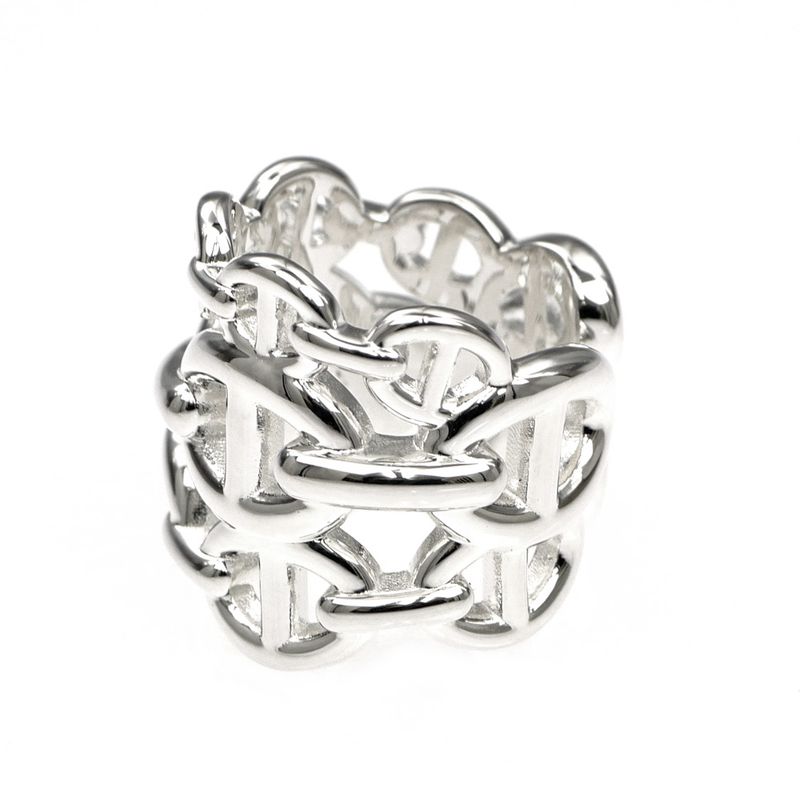 Hermes Chaine D'ancre GM Ring Size 46 Ag925 Silver- Ring