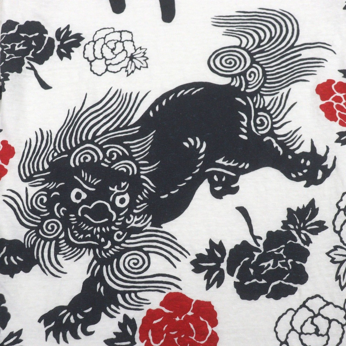 Gucci Linen Shisa Japanese Pattern Vintage Wash Back — view 4