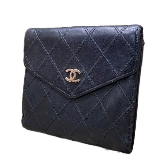 Chanel Fold Wallet Pico le CC Logo Hook Card Billfold