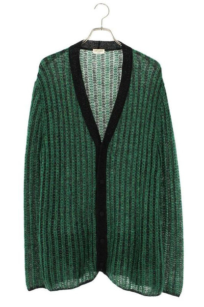 Saint Laurent Paris 645810 Yaxf2 Mohair Striped Cardigan Men's M