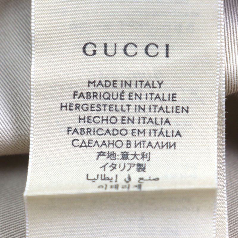 Gucci 576587 GG Canvas Fedora Hat GG Marmont Leather Trim Bucket Hat Beige