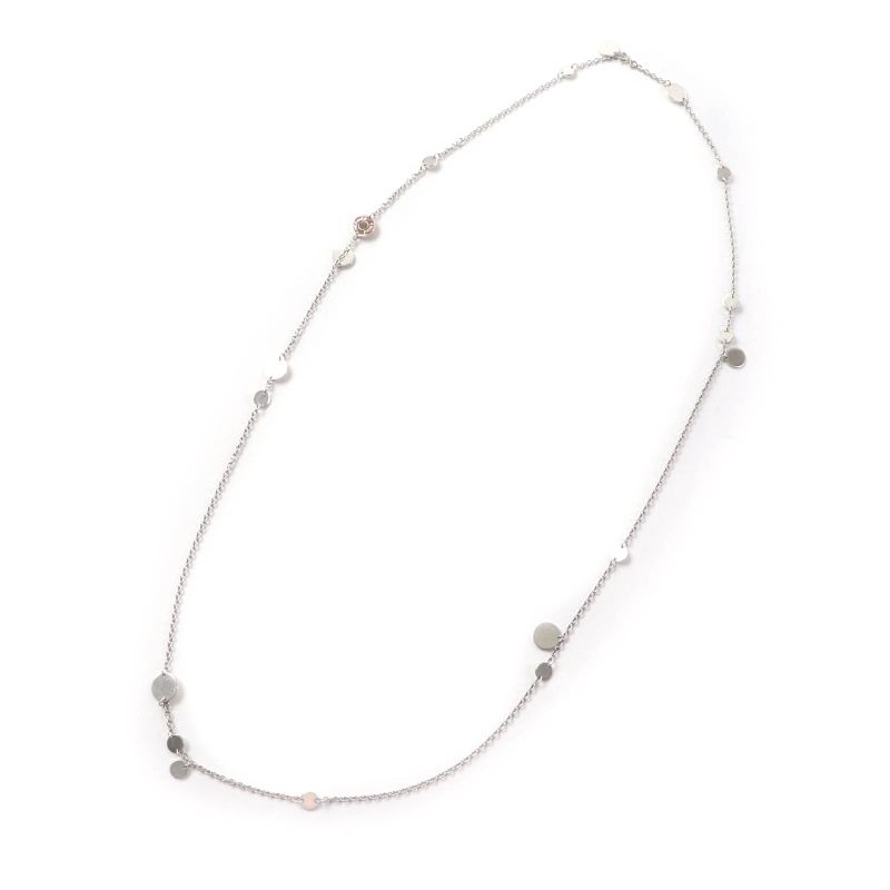 Hermes Sv925 Au750 Confettis Confetti Necklace Serie Silver Gold Made In France