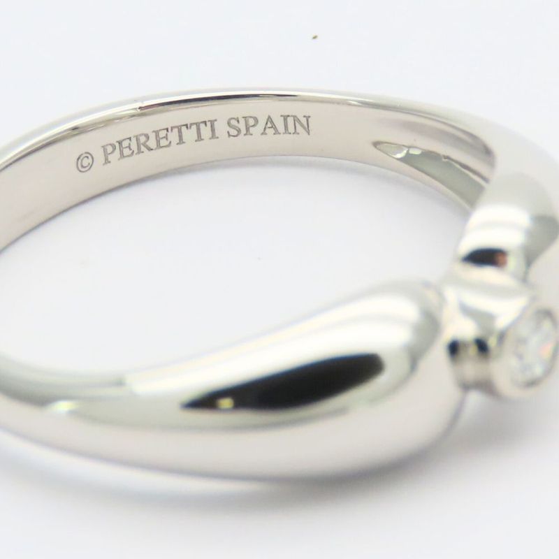 Tiffany & Co Ring - Ring Double Tee A Dos Lop Pt950 Diamond Approx 4.9g