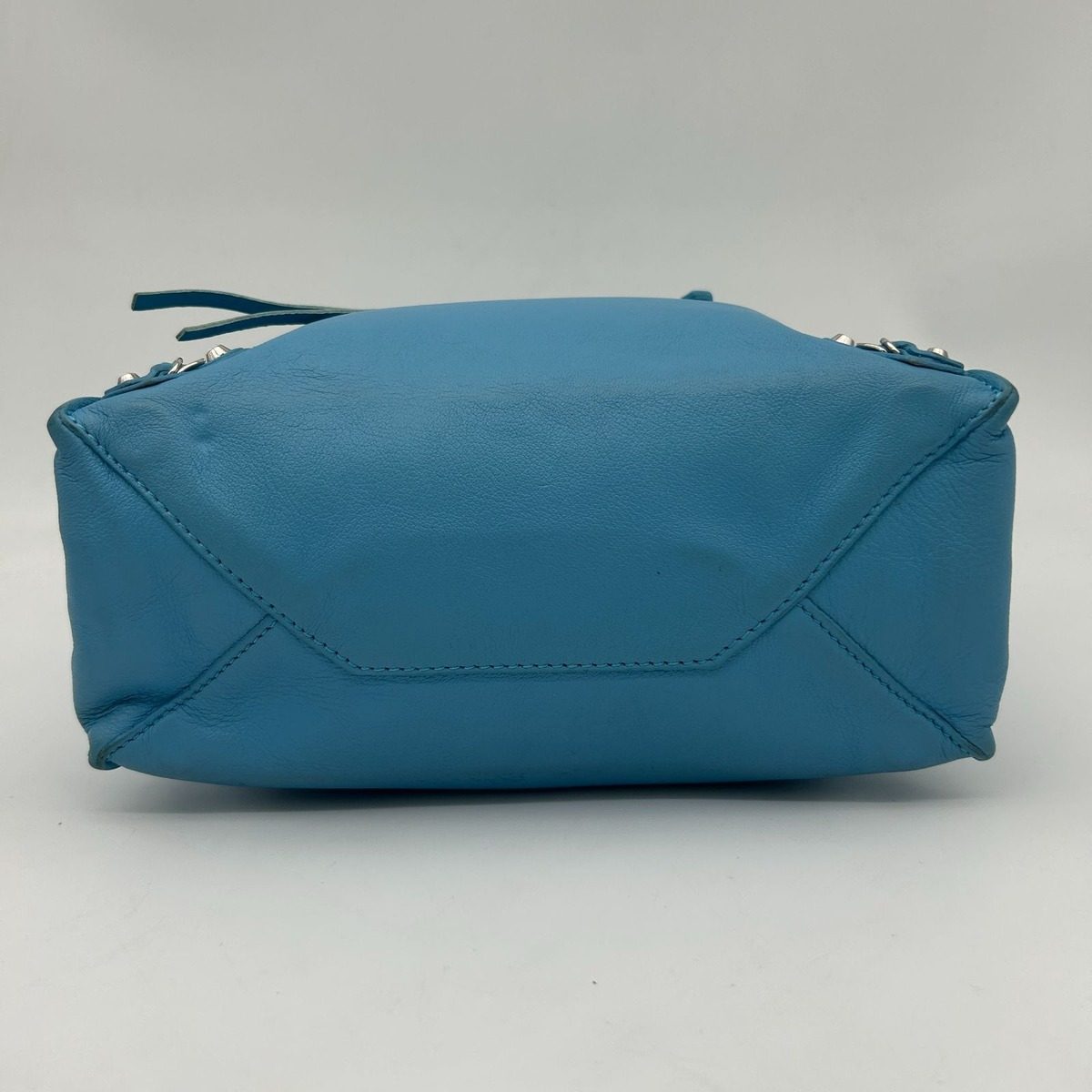 Balenciaga Paper Mini 2-Way Shoulder Bag Leather Blue — view 6