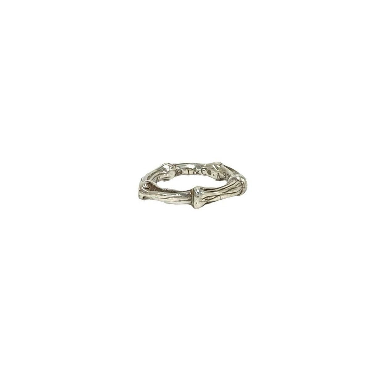 Tiffany & Co Bamboo 925 Sterling Silver Ring — view 6