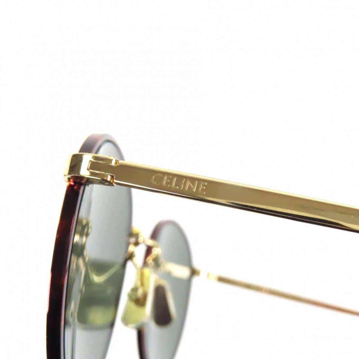 Celine Boston Eyewear Sunglasses Brown Gold — view 9