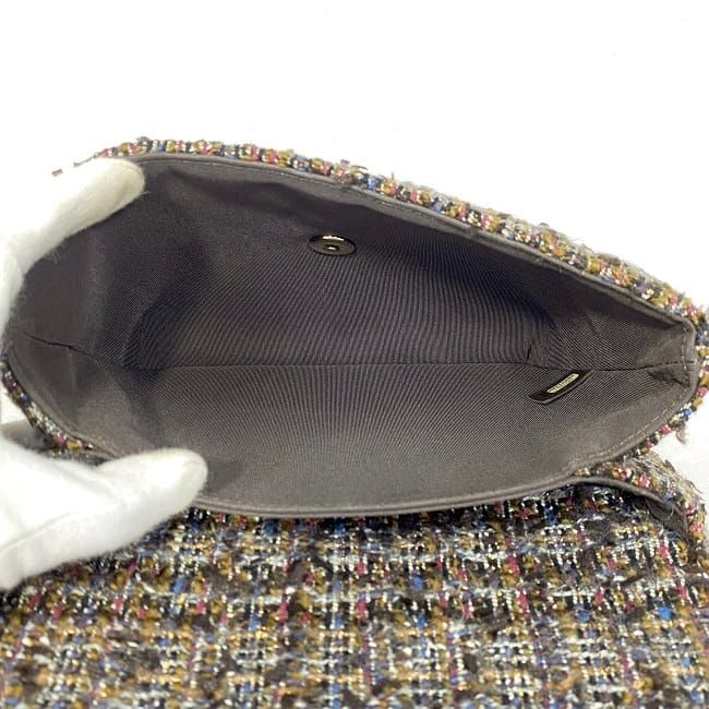 Chanel 2way Chain Shoulder Bag F21148 Brown