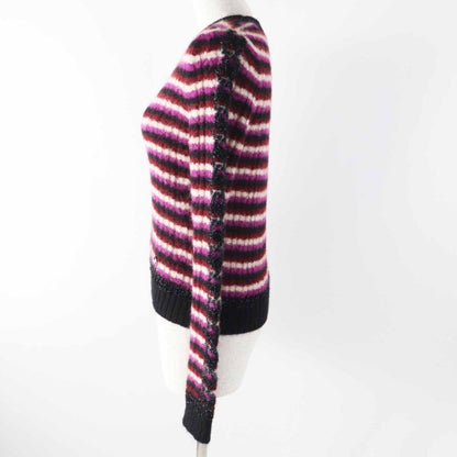 CHANEL P75766 With Coco Mark Plate Coco Mark Chain Striped Pattern Long Sleeve