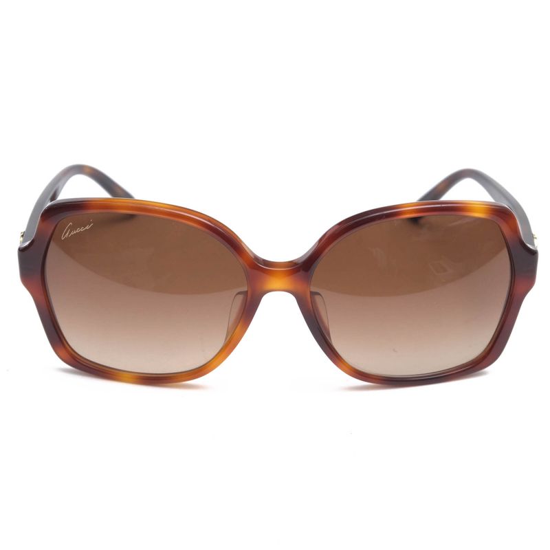 Gucci / Gucci Sunglass Es Glasses Ladies Women Plastic Dark Brown Gg3595 F S