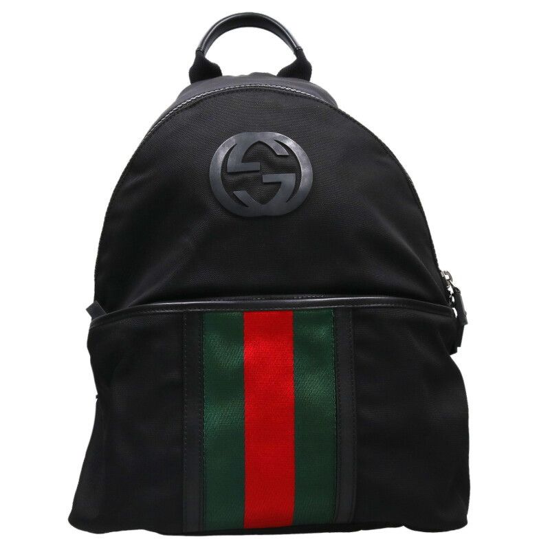 Gucci 181065 Interlocking G Sherry Line Backpack Men's