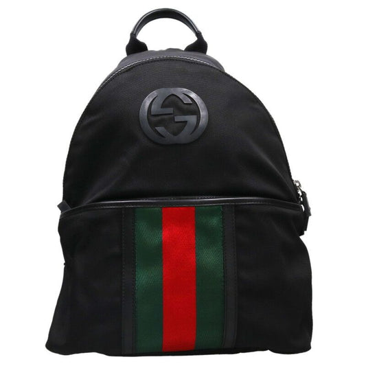 Gucci 181065 Interlocking G Sherry Line Backpack Men's