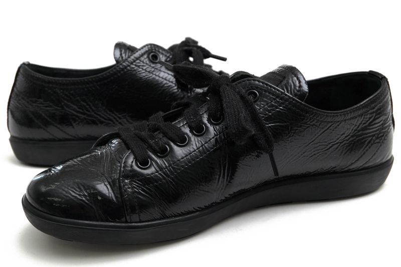 Prada Shoes Sneakers Shoes Low Cut Ladies Women Women's Enamel Patent Leather